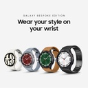 Galaksi SAMSUNG Watch 6 Bespoke Edition 47mm Exclusive Bluetooth Smartwatch, Health, Fitness, Sela, HR Tracker, Impored Battery, Sapphire Crystal Glass, US Versi, Band Black D-Buckle, Hybrid Camel