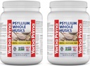Yerba Prima Whole Psyllium Husk Fiber Suplement 20 oz (Pack of 2) - Vegan, Gluten Free, Non- GMO