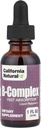 California Natural B Kompleks Sublingual Sublingual Tambahan, Raspberry, 1 Ounce