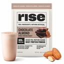 Rise Grass- Fed Whey Protein Powder - Sample Chocolate Almond 124; 25g Protein No Articial Flavors, Colors, atau Preservatives - Gula Bebas, Gluten- Free, Soy Free (Single Serving)