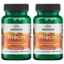 Swanson Niasin (Vitamin B3) - Vitamin Suplemen Kesehatan Jantung dan Karbohydrate Metabolisme - Produksi Energi Alam - (250 Tablet, 100 mg NE Masing-masing) (2 Pack)