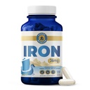 Iron Suplemen - 36mg Iron (sebagai Bisglycinate): Absorpsi Tinggi 124; Penambahan Lembut Pada Perut 124; Vegan, Non-GMO 124; Menyediakan Energi, Formasi Sel Darah Kelahiran & Darah Merah 124; 120 Kapsul