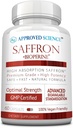 Aprected Science £Saffron Standardied to 3% Crocin, 2% Safranal - High- Absorpsi BioPerine - Vegan, 60 Kasules - Paket 1