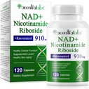 NAD Nicotinamide Riboside Resveratrol 900mg - NAD Suplemen dengan Resveratrol 124; NAD + Tambahan untuk Anti- Aging, Energi Sel, DNA Repair 124; NAD Nicotinamide Riboside 900 dengan Absorpsi Tinggi
