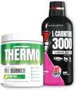 PROSUPPS Thermo Fat Burning Thermogenic Powder Rita dan 3000 L- Carnitine Berry - Berat Manajemen dan Pra Workout - Energi, Mood, Appetite Control -