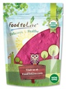 Makanan untuk Powder Buah Naga Organik Hidup, 1,5 Pounds - Non- GMO, bubuk Red Pitaya, Vegan, Bulk. Berisi Maltodextrin. Kaya di Antioksidan, Fiber, Vitamin C. Sempurna untuk Shakes, Smoothie Bowls