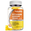Potasium Gummies 1000mg, Maksimalkan Potasium Absoption B6 Magnesium, Potasium Citrate Suplemen untuk Dewasa, Gula Bebas, 60 Cacah