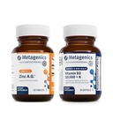 Metagenik Bundle - Zinc A.G. & D3 10.000 + K - 60 Tablet dari Zinc A.G. untuk Dukungan Imune, Kesehatan Tulang, Metabolisme Energi - 60 Softgeels D3 10.000 + K untuk Dukungan Imune, Kesehatan Hati