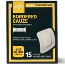 Medline Brearded Gauze, 2 "x 2" Adhesive Island Wound Dressing, Sterile, 15 Count