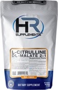 Suplemen HR L- Citrulline DL-Malate 2: 1 bubuk, 500 Grams (1.1 Lbs), Tanpa rasa, Tes Buruh, Scoop Sertakan