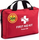 Liver Life Business First Aid Kit, Emergency Aid Kit for Office Setting, Medical Kit Supplies, First Aid Kets for Businesses, School & Commercial Use - 200 Pieces