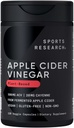 Sports Research Apple Cider Vinegar dengan Cayenne Pepper 124; Dibuat dari Organic Ferwered Apple Cider - Proyek Non-GMO Diverifikasi & Vegan Sertifikasi (120 Veggie Capsules)