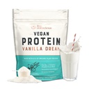 Live Conscious Vegan Protein Powder Pea Pea - Vanilla Dream Flavor 124; Tanaman Berbasis Vegan Protein Blast - Pea, Brown Rice, Labu, Sacha Inchi