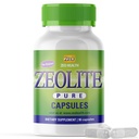 Zeolite Pure Capsules 124; Zeolite Detox, Ekstra Kekuatan 124; Pure, Full Body Cleanse for Women, Men 124; Aktivated Organic, Food Grader 94%, 90 Caps (81 Grams), 6 Wk to 3 Mo Supply