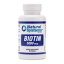 Biotin 60 Tablet 5000 mcg oleh Natural Systems 124; Biotin Growth Rambut Mendukung Pil 126; Rambut Skin Nails Vitamin untuk Pria dan Perempuan; Biotin Tambahan Sel Membentuk