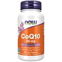 Suplemen Makanan SEKARANG, CoQ10 30 mg, Farmasi Tingkat, Formulir Trans yang dihasilkan oleh Fermentasi, 120 Veg Kapsul