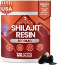 The World 's First Shilajit Pure Resin Softgels 124; Himalaya Shilajit Suplement