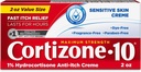Cortizone Maksimal Kekuatan Skin Anti- Itch Cream, 1% Hydrocortisone, 2 oz.