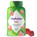 Vitamin Iron Gummy Vitamin Suplemen, Mendukung Produksi Sel Darah Merah *, Guava Hibiscus Flavor, 30 Pelayan, 60 Count