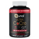 Qunol Ultra CoQ10 100mg Softgels- 3X Better Absorpsi Koenzim Q10 Suplemen - Antioksidant untuk Vaskular dan Kesehatan Hati & Produksi - 5 Bulan Pasokan - 150 Cacah