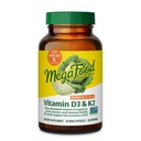 MegaFood Vitamin D3 5000 IU (125 mcg) - Suplemen Vegetarian dengan Vitamin D3 K2 - Support Bones, Teeth, Muscles & Imune Kesehatan - Certifikasi Non-GMO - 60 Mini Capsules, 60 Mentri