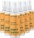 Santizer TAKEDE Hand, EWG Verified, Kills Germs & Bakteria, Vegan & Plant - Based, Safe for Dewata & Kid, Orange Blossom & Eucalyptus Scent, 3.38 Fl Oz (Paket 6) (Spray Bottle)