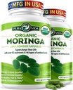 PURA VIDA MORINGA Capsules Single Origin Organic Moringa Powder.