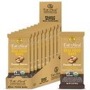 EatToHeal Peanut Butter Real Food Bar - Organic Vegan High Protein Bars - Penggantian Gula Rendah, Non GMO, Never Baked, Plant Based, Gluten Free - Crafted to Enjoy, Not Sit on Shelves