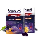 Sambucol Black Elderberry Throat Lozenge - dengan Honey, Vitamin C & Zinc, Elderberry Lozenges Sore Throat & Cough, Soothes Scratchy Throat, Soft & Chewy - 2 Pack (40 Total Pastilles)