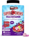 Force Factor Kids Multivitamin Super Chews, Kids Vitamin to Supply Wellness, Ammune Health, Eye Health, & More with 18 Vitamin, Mineral, & Antioksidants, 2- Bulan Suply, Multimere Flavor, 60 Soft Chews