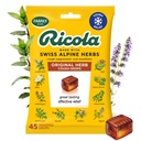 Ricola Original Herb Cough Drops, 45 Count, Cough Supresan & Throat Relifeving Drops with Alami Sourced Menthol, Pleating Herbal Taste for Coughs & Throat Irrity Symptom Relief