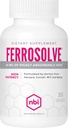NBI FerroSolve, Iron Suplemen Absorpsi Terbaik 45 mg 124; Potency Tinggi 124; GI Safe 124; 30ct Veggie Capsules