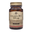 Solgar Vitamin B12 100 mcg - 100 Tablet - Energi Metabolisme & Sistem Gugup Dukungan - Non-GMO, Vegan, Gluten & Dairy Free, Kosher, Halal - 100 pelayan