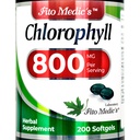 Lab FITO MEDIC - Chlorofil - Murni - 800 mg per hamba - 200 Softgels - Klorofil Klorofil - Detox Cleanse, Pensediaan Hijau - Klorophill Pil - Ledakan Tinggi Ultra.