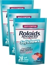 Rolaids Advanced Antax Plus Anti- Gas Softchews, 28 Count, Mixed Berry, Heartburn and Gas Relief (Paket 3)