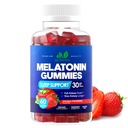 Melonain 30mg Gummies for Adules (60 pelayan) - Maximum Power Sleep Duck with 30mg of Melonalin Per Gummy - Gluten- Free, Sugar- Free, Non-GMO, 100% Vegetarian, Strawberry Flavor - 60 Gummies