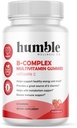B-Complex Multivitamin Gummies + Vitamin B12, B7, B6, B3, B5, B9. Dukung Energi dan Mood, Dukungan Metabolisme, Dukungan Imunitas, Gluten Bebas, Non GMO, Vegan, 30 Servis