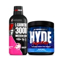 PROSUPPS L- Carnitine 3000 Stimulant Free Liquid Shots (Dragon Fruit) dan Mr Hyde Signature Series Pre-Workout Energy Towered Drink (Blue Razz) Bundle