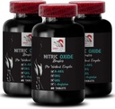 Suplemen olahraga - NITRIC OXIDE BOOSTER - nitrat oksida suplemen untuk pria, nitrat oksida suplemen, stamina, daya tahan tubuh, dukungan olahraga, energi kebugaran 3 Botol 180 Tab