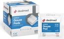 Dealmed 4 "x 4" Sterile Gauze Pads (100 Count) Disposable dan Individually Wrapped Medical Gauze Pads, Wound Care Product for First Aid Kit dan Fasilitas Medis (Paket 1)