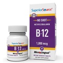 Sumber Superior No Shot Methylcobalamin B-12 1.000 mcg - Vitamin B-12 untuk mendukung Produksi Energi, Kesehatan Otak & Overall Wellness - Tablets Sublingual untuk Absorpsi Rapid - 60 Dissolve tablet