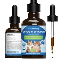 Pet Wellsing Smooth BM Gold for Cats - Lembahan Sembelit Lembut untuk Jaringan - Suplemen Herbal Alam 2 oz (59 ml)
