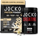 Jocko Fel Bundle - Vanilla Mölk Protein Powder + Creatine Monohydrate Powder for Men & Women - Bundle for Atheltic Performance, Recovery, & Muscle Growth