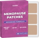 Patch Relief Menopause (Paket 60) - 100% Patch Alam - dengan Biotin, D, Curcumin Turmeric, B12 - Enhanced Formula