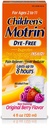 Johnson dan Johnson Motrin Chidrens Formula, 4 oz, Dye- Free, Berry