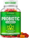 Promies Probiotic Gummies for Dewasa dan Anak-anak Maksimal Kekuatan 5 Milyar CFU 124; Gumi Bebas Gula Organik untuk Kesehatan Digetical 124; 100 Menghitung Vegan Gluten Gratis Produk Berminyak untuk Perempuan dan Anak-Anak