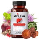 UpWellness Ultra Liver Supplement for Liver Support and Gallbrey Support - powered by TMG, NAC Milk Thistle, and More - Liver Cleanse Detox & Repair - 60 Capsules