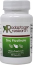 Zinc Picolinate 30 mg 124; Zinc Suplemen untuk Growth dan Immune Fungsi 124; 60 Capsules = 124; Adaptogen Research