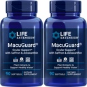 Ekstensi Hidup MacuGuard Ocular Dukungan 90 softgels dengan Saffron & Astaxanthin