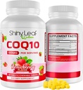 Suplemen Leaf CoQ10 yang Shiny CoQ10 - Koenzim Q10 untuk Heart Health & Energy - Natural Co Q 10 Suplemen - Untuk Wellness Kardiovaskular - 100g Tablet Chewable, 30 tablet, dibuat di Amerika Serikat